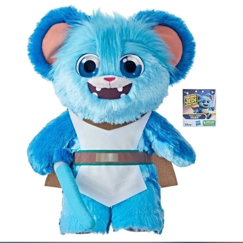 Star Wars Young Jedi Adventure Fuzzy Nubs Large Plush Toy with Lightsaber